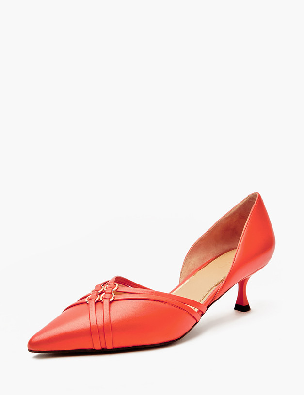 Красные женские туфли MASCOTTE 172-412411-6545M | ракурс 3