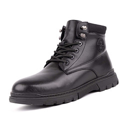 58-32MV-532VN Ботинки мужские кож.спилок/шерсть-и.мех черн, Zenden