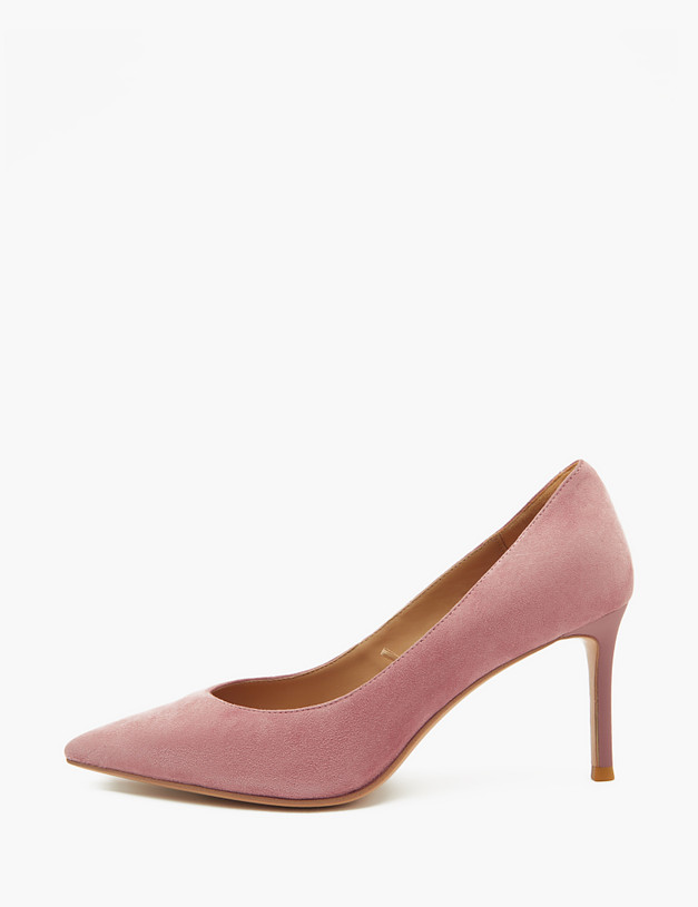 Розовые женские туфли из велюра MASCOTTE 15-2145113-4618M | ракурс 1