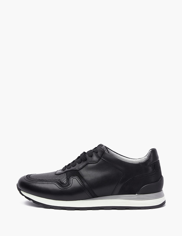 Черные мужские кроссовки на белой  MASCOTTE 22-2131222-3128M | ракурс 1