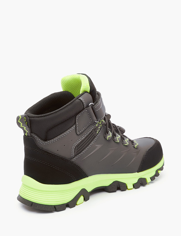 Серые спортивные ботинки для мальчиков на зиму MASCOTTE 189-324431-0610 | ракурс 5