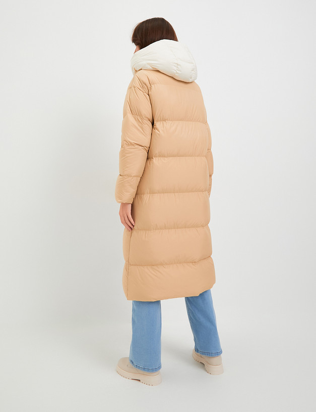 Бежевое женское пальто MASCOTTE 861-3206-2408 | ракурс 2