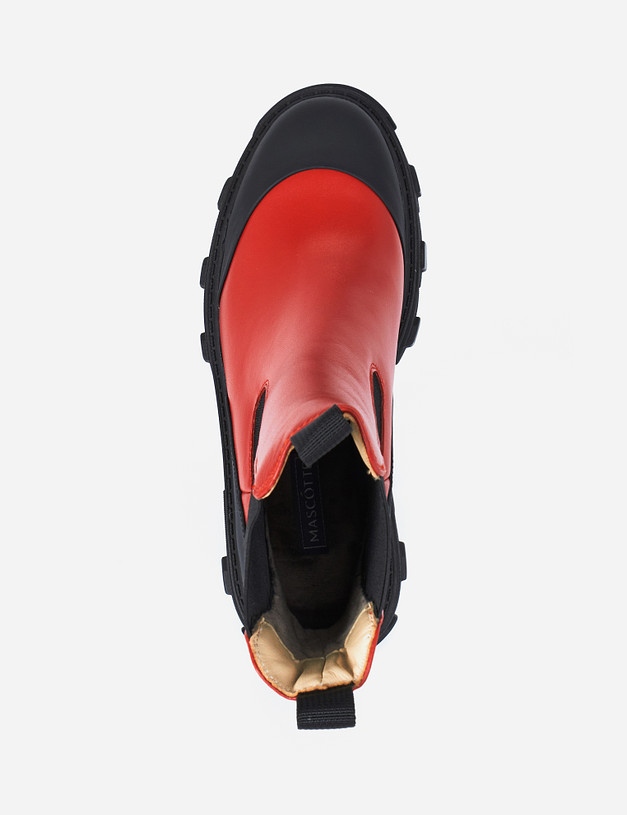 Красные женские ботинки MASCOTTE 25-121321-0105 | ракурс 6