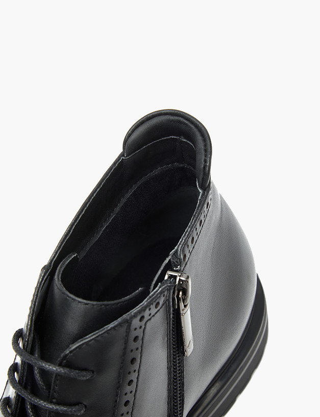 Черные кожаные мужские ботинки MASCOTTE 128-322226-0102 | ракурс 6