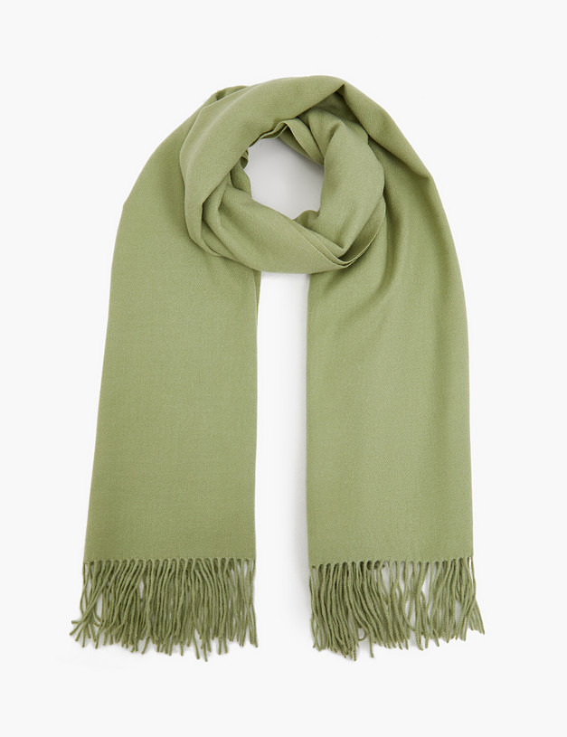 Зеленый женский шарф MASCOTTE 766-3223-2404 | ракурс 2