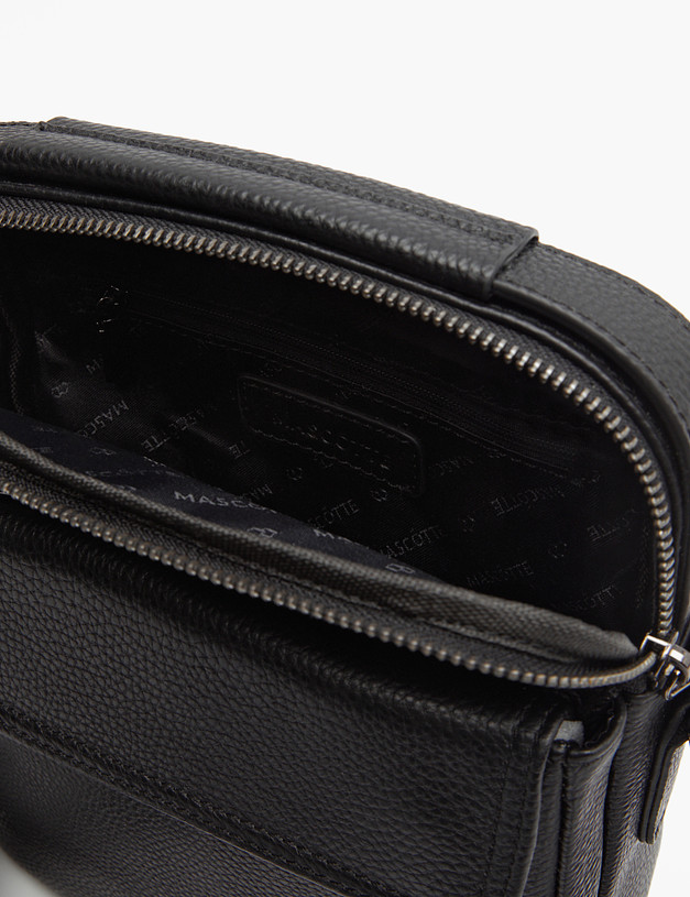 Черная мужская сумка MASCOTTE 602-3120-102 | ракурс 4