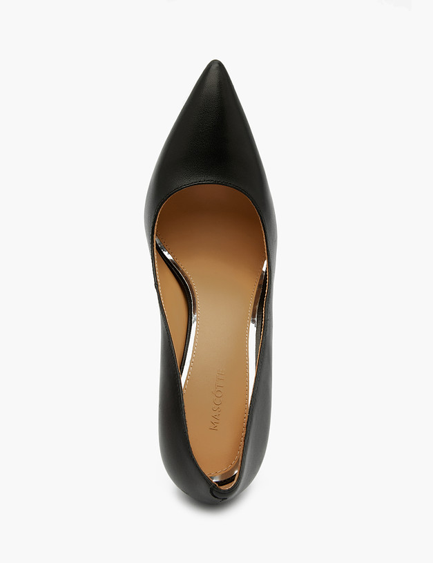 Черные кожаные женские туфли MASCOTTE 172-3180911-3501M | ракурс 4