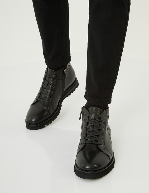 Черные мужские ботинки MASCOTTE 22-121927-3128M | ракурс 1