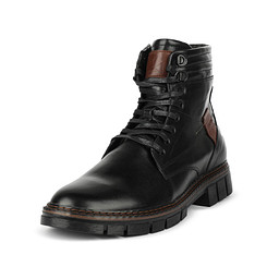 336-32MZ-072KN Ботинки мужские нат.кожа/шерсть-и.мех черн, Zenden