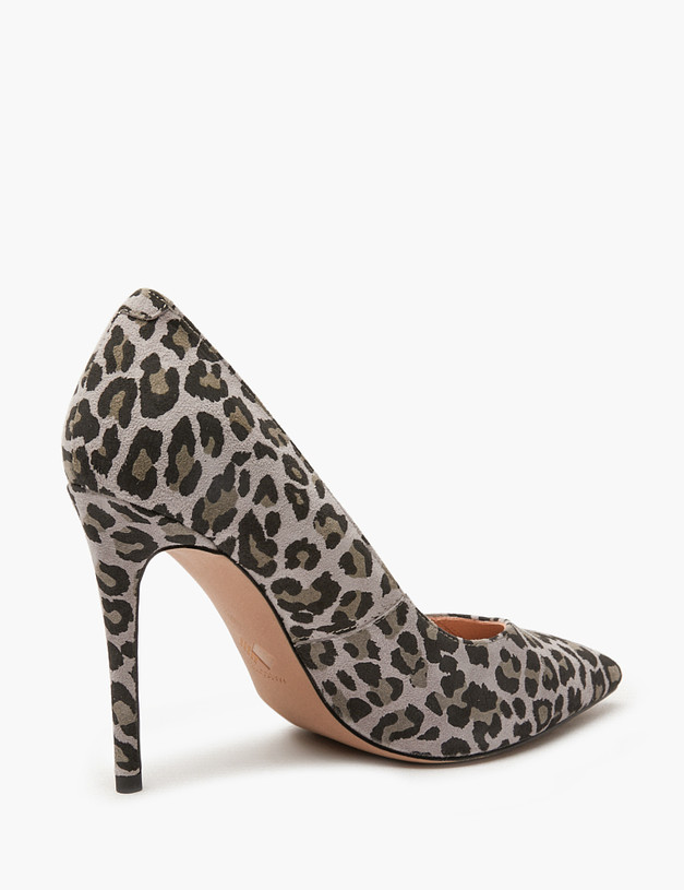 Серые женские туфли с леопардовым принтом MASCOTTE 94-420111-0610 | ракурс 3
