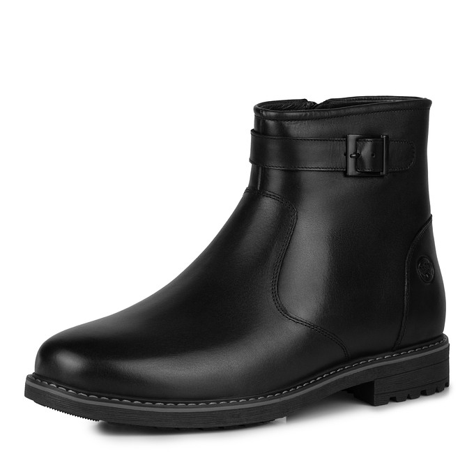 Черные кожаные мужские ботинки "Саламандер"