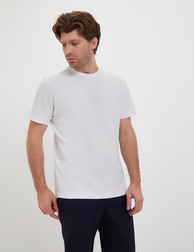 Белая мужская футболка MASCOTTE 873-4105-2601 | ракурс 3
