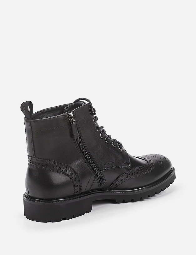 Черные зимние мужские ботинки 128-024532-0102