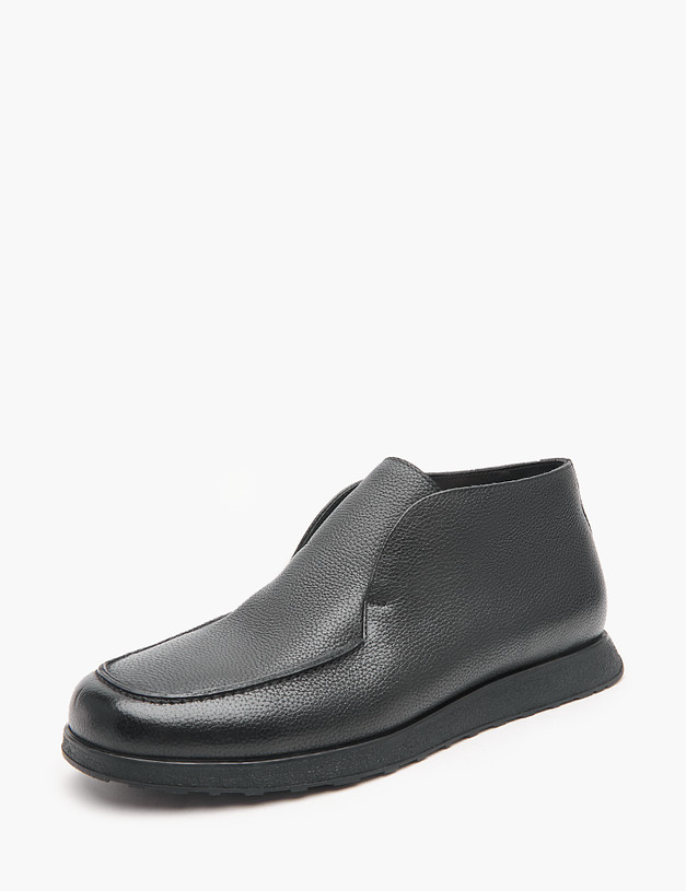 Черные мужские ботинки без шнуровки MASCOTTE 175-3291823-8110M | ракурс 3