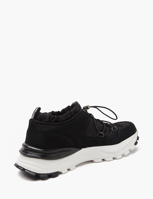Черные женские кроссовки из текстиля MASCOTTE 151-410921-0202 | ракурс 4