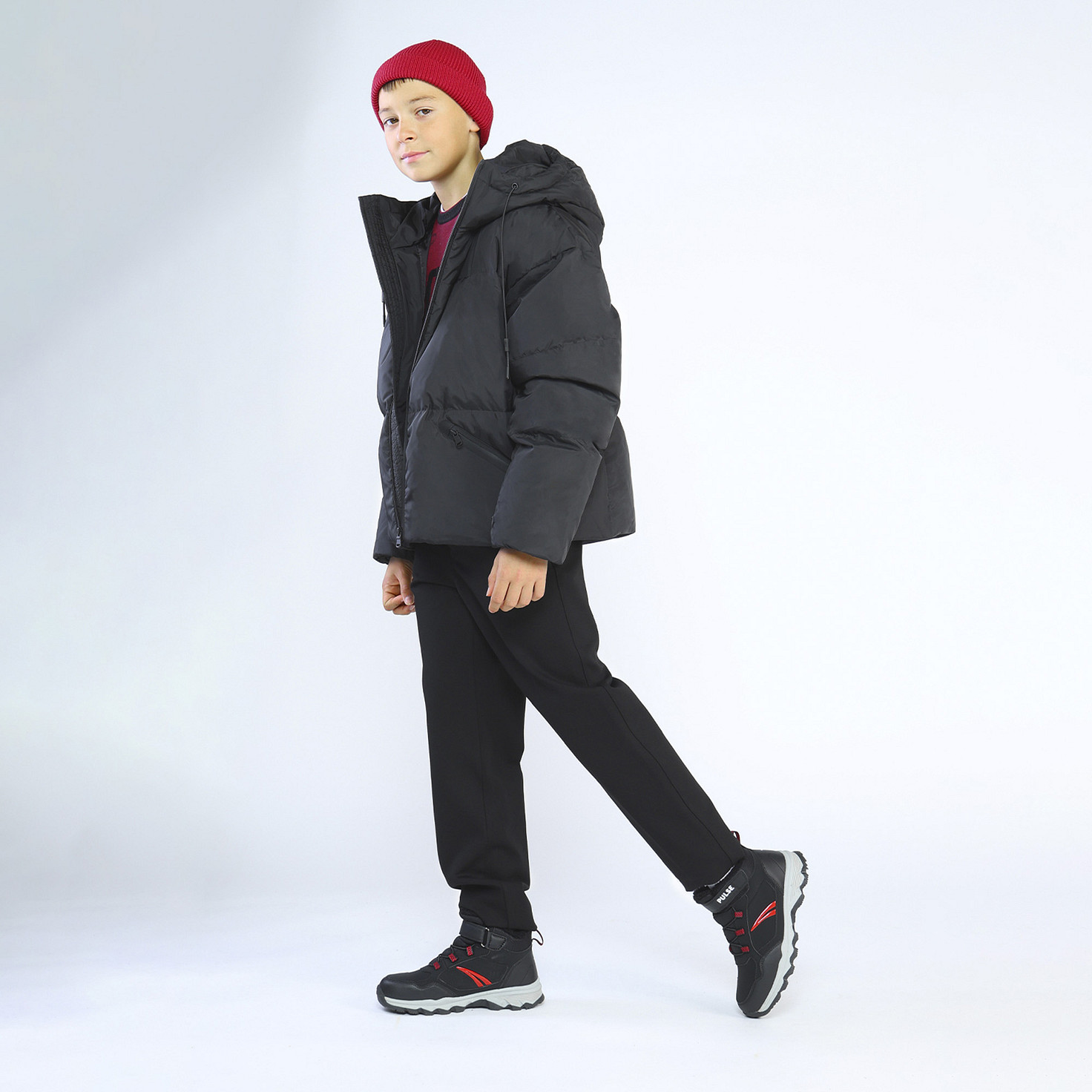 Кроссовки высокие для мальчиков Pulse 189-32BO-823SW фото