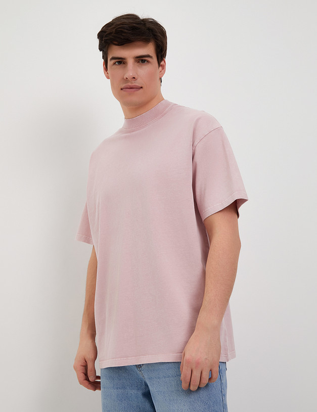 Розовая мужская футболка MASCOTTE 889-4118-2606 | ракурс 2