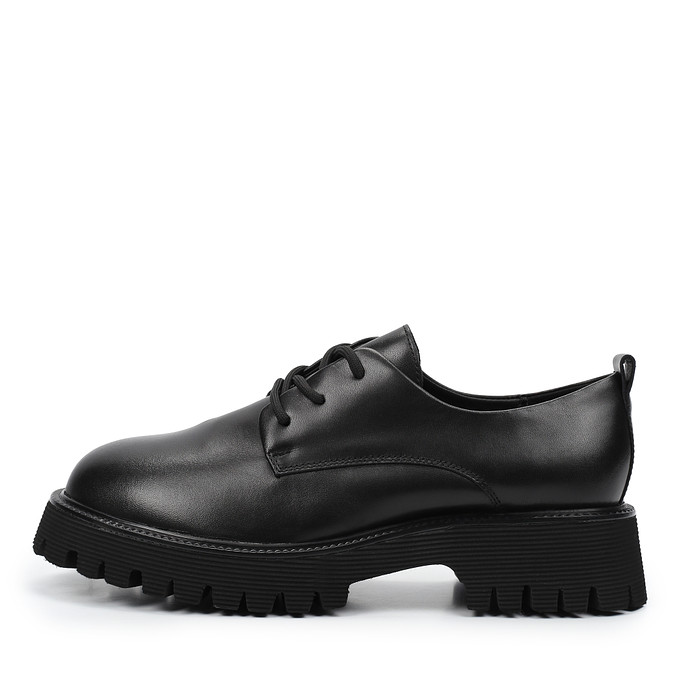 Черные кожаные полуботинки со шнуровкой «Томас Мюнц»