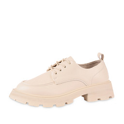 163-42WK-016SS Полуботинки женские и.кожа/и.кожа св.беж, INSTREET