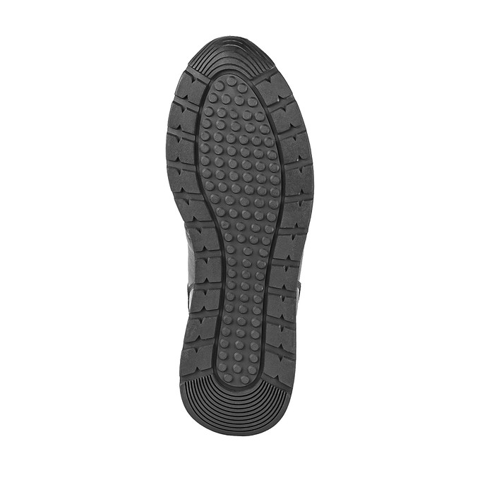 Черные мужские кожаные кроссовки "Саламандер"