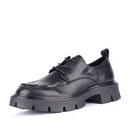 163-41WK-006VT Полуботинки женские кож.спилок/текстиль черн, Zenden