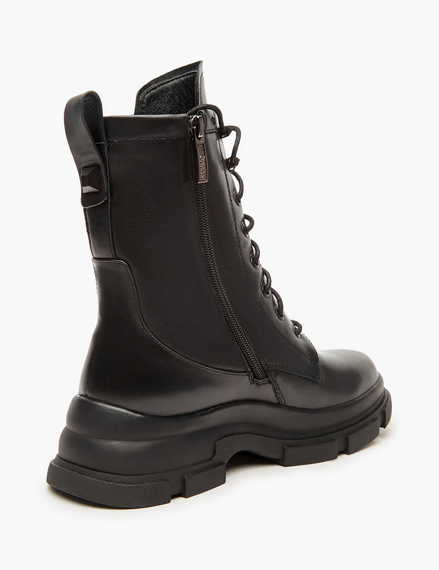 Черные женские зимние ботинки MASCOTTE 233-3201934-3100M | ракурс 3