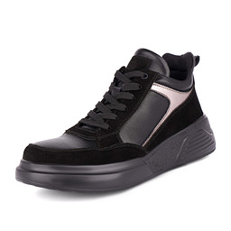 201-42WA-160VT Полуботинки для активного отдыха женские кож.спилок-спилок/текстиль черн, Quattrocomforto