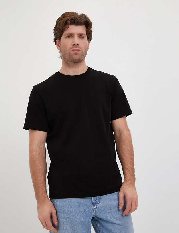 Черная мужская футболка MASCOTTE 873-4108-2602 | ракурс 3
