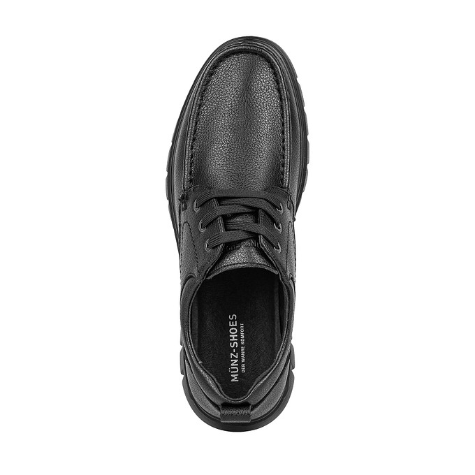 Мужские полуботинки черные кожаные MUNZ Shoes