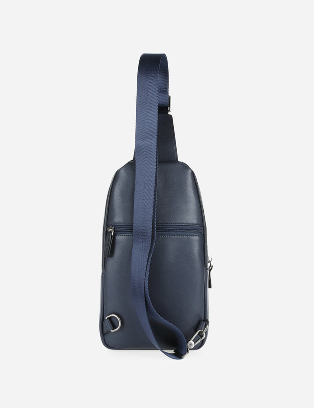 Синяя мужская сумка-слинг MASCOTTE 604-9110-103 | ракурс 2