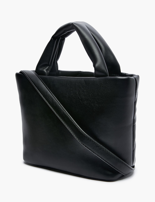 Черная стеганая женская сумка MASCOTTE 670-2207-602 | ракурс 3