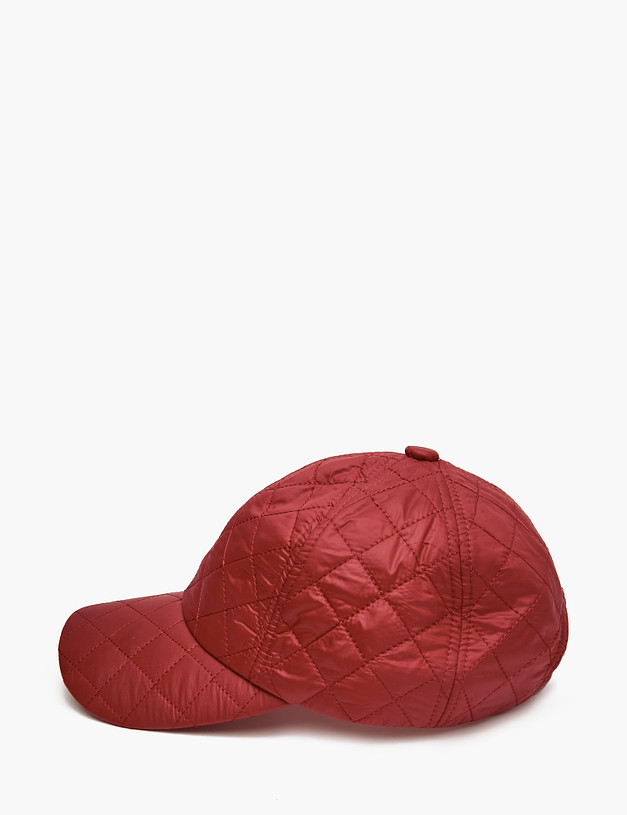Красная стеганая кепка MASCOTTE 746-2202-2405 | ракурс 2