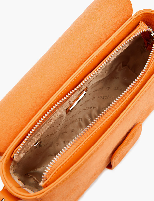 Оранжевая женская сумка из велюра MASCOTTE 660-3107-613 | ракурс 4