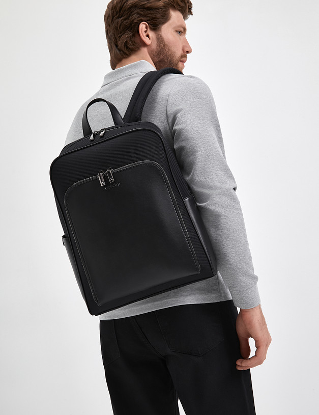 Черный мужской рюкзак MASCOTTE 604-3102-202 | ракурс 1