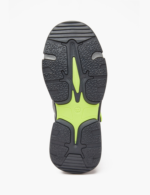 Зимние ботинки для мальчиков с зелеными деталями MASCOTTE 18-320151-0603 | ракурс 6