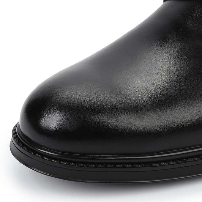 Черные кожаные мужские туфли «Саламандер»
