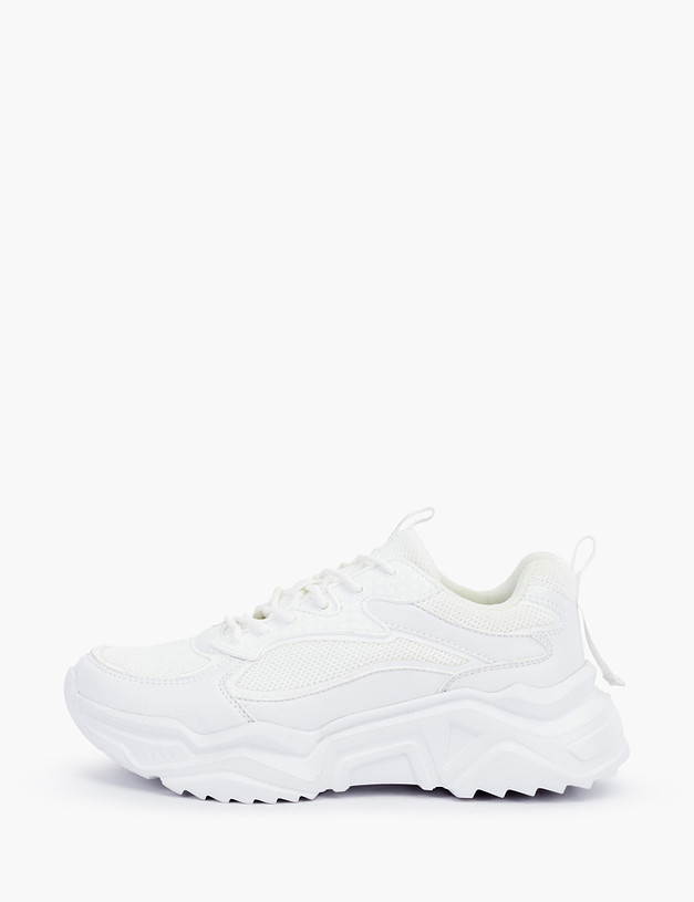 Белые массивные женские кроссовки MASCOTTE 64-110721-0201 | ракурс 2