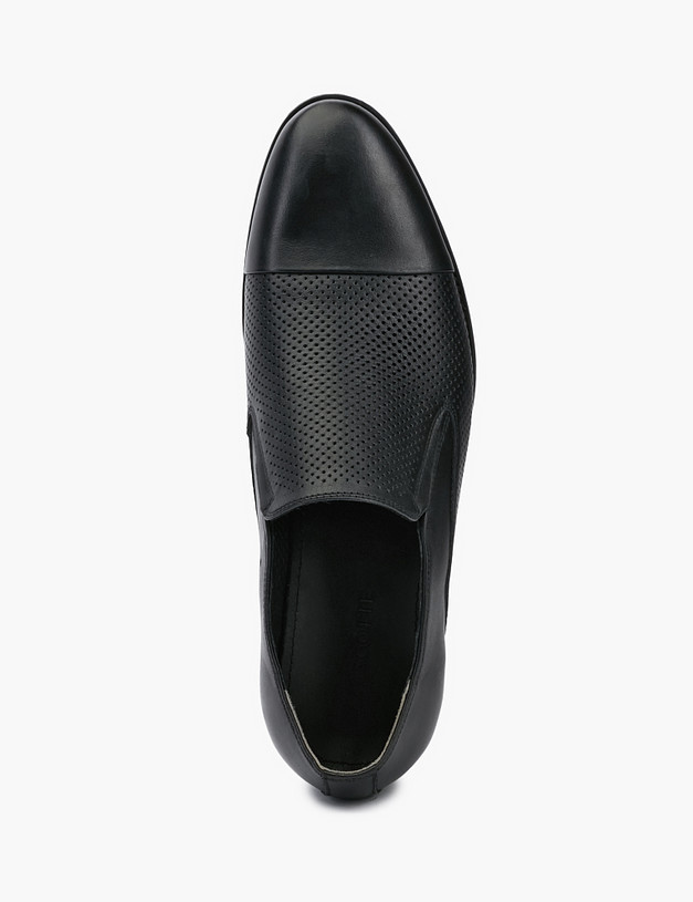 Черные кожаные мужские туфли MASCOTTE 128-211111-0102 | ракурс 4