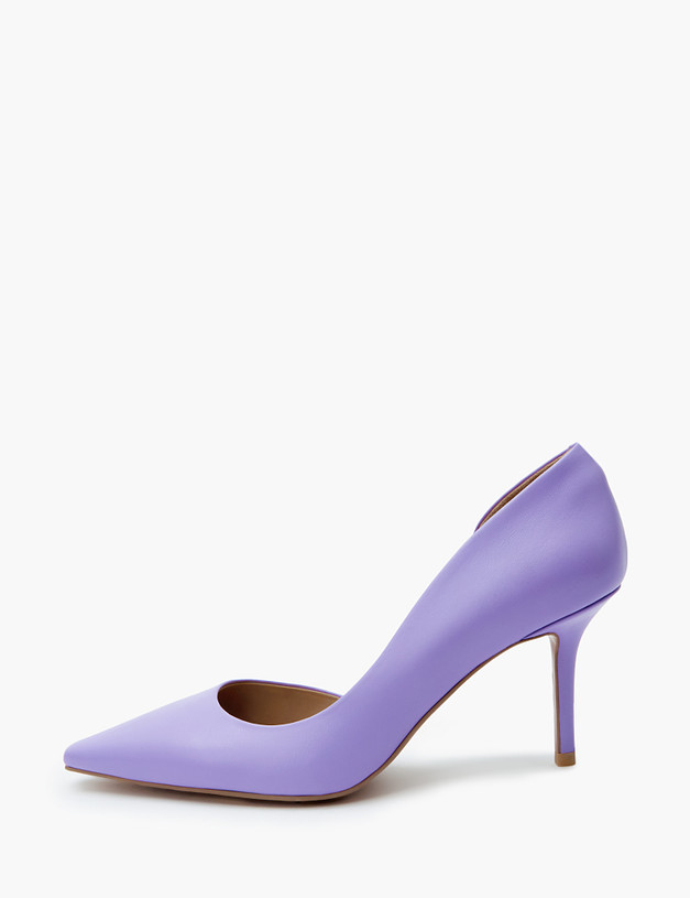 Фиолетовые кожаные женские туфли MASCOTTE 171-210513-6526M | ракурс 1