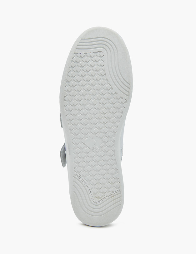 Белые кожаные женские кеды-ботинки MASCOTTE 58-2141327-4120M | ракурс 5