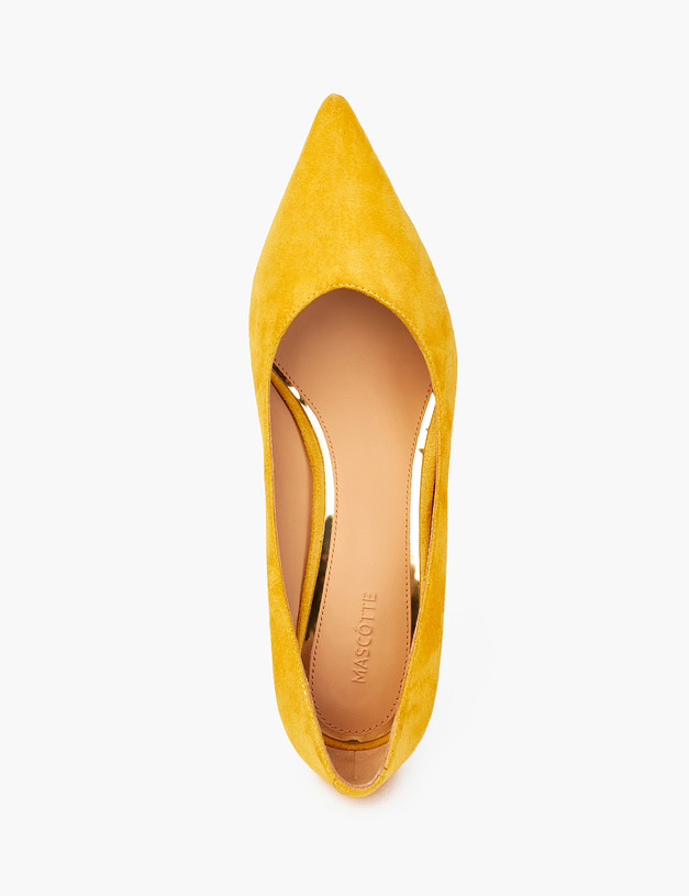 Желтые женские туфли на шпильке MASCOTTE 15-2145113-4603M | ракурс 4
