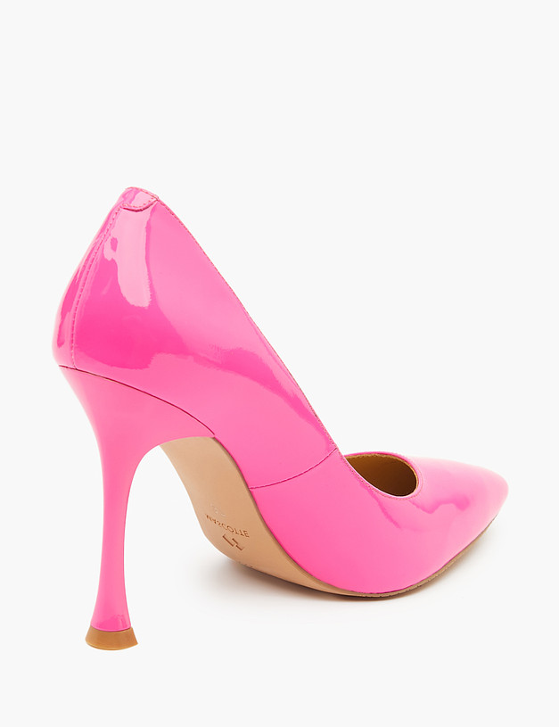 Розовые лакированные женские туфли MASCOTTE 172-318711-0706 | ракурс 3