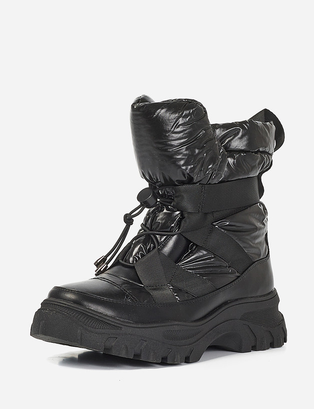 Черные женские ботинки MASCOTTE 25-920143-0202 | ракурс 3