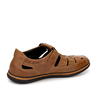 Туфли летние мужские quattrocomforto 333-21MZ-018KK, цвет светло-коричневый, размер 41 - фото 3