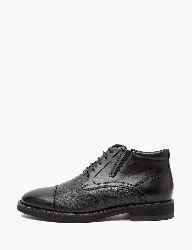 Черные мужские ботинки из кожи MASCOTTE 22-3290322-3128M | ракурс 1