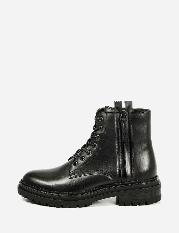 Черные женские ботинки с боковой молнией MASCOTTE 22-120221-3410M | ракурс 2