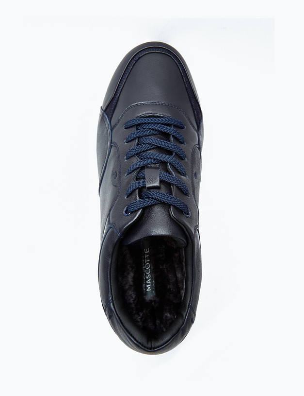 Темно-синие мужские кроссовки на меху MASCOTTE 58-2215535-3110M | ракурс 4