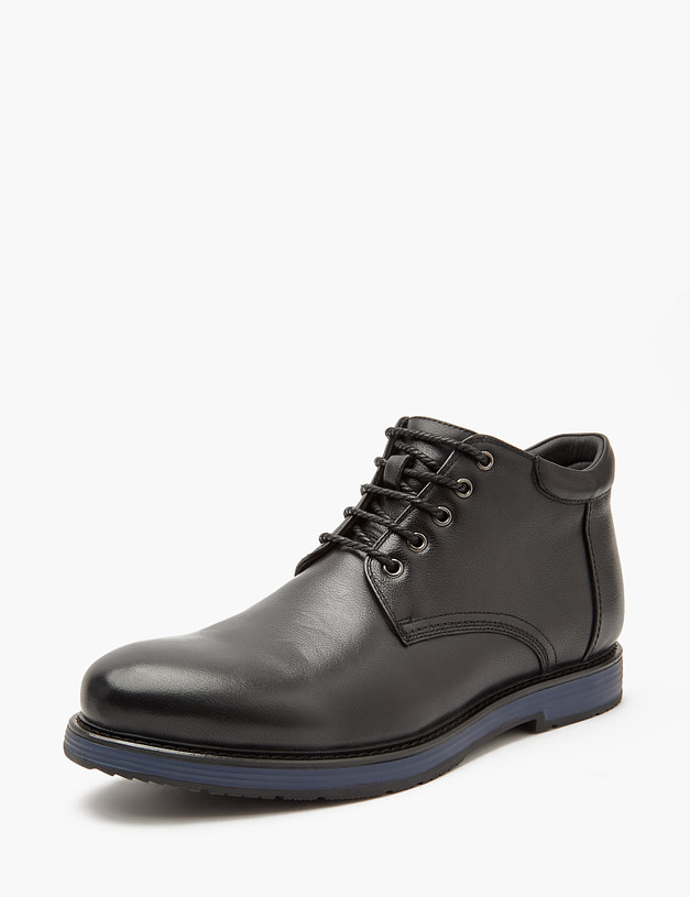 Черные мужские зимние ботинки MASCOTTE 58-321732-0102 | ракурс 3