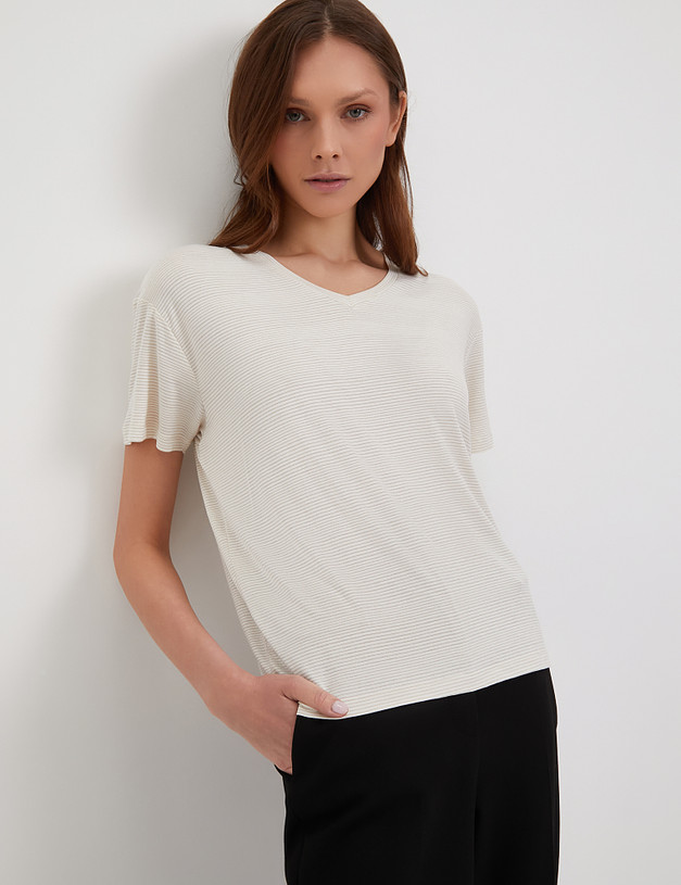 Молочная женская футболка MASCOTTE 890-4102-2401 | ракурс 5