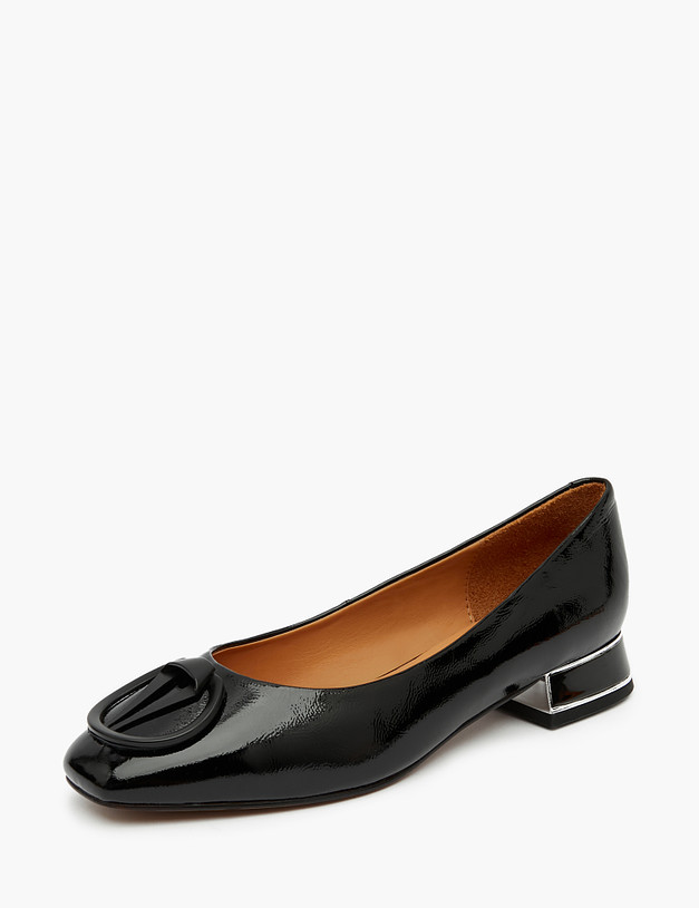 Черные лакированные женские туфли MASCOTTE 126-210511-0702 | ракурс 2